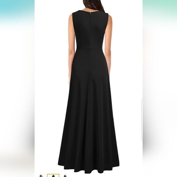 MUSHARE Women's V Neck Sleeveless Split Formal Dress Cocktail Party Prom… XXL - Picture 3 of 13